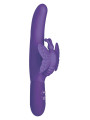VIBRATORE RABBIT VIOLA 10 FUNZ ONDEGGIAMENTO FARFALLA PURPLE