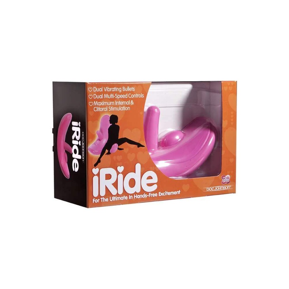 Dildo con dondolo IRIDE WITH DUAL BULLETS PINK