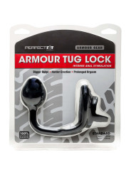 STIMOLATORE PROSTATA PLUG ANALE ARMOUR TUG LOCK BLACK