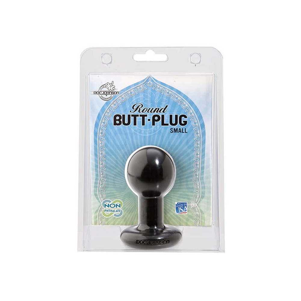 PLUG ANALE ROUND BUTT PLUG BLACK L