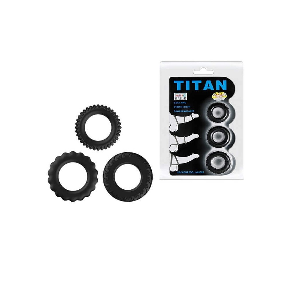 Kit anello Titan Cock Ring blu