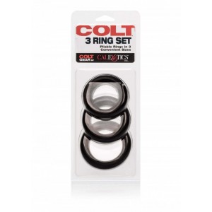 Kit di 3 anelli Colt Neri Colt