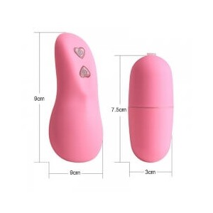 Ovetto Vibrante  Wireless Rosa Cuore 10 Funzioni