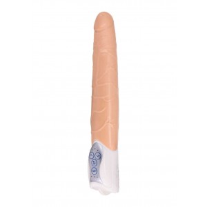 Vibratore Long John Color Carne e Nero