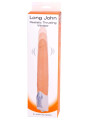 Vibratore Long John Color Carne e Nero