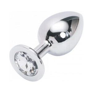Plug anal argento Large 12 cm