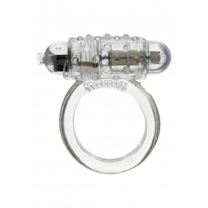 Anello vibrante bianco con set di 3 anelli bianco